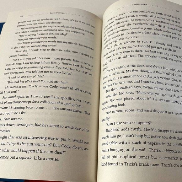 I Was Here by Gayle Forman Hardcover Book - Picture 4 of 8